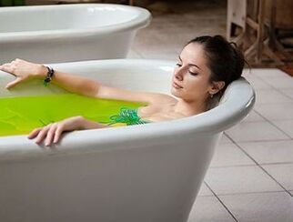 Healing bath from cervical osteocondrosis