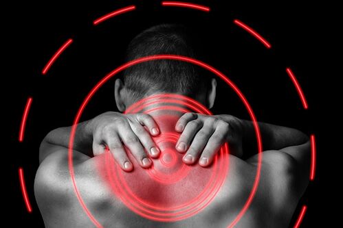cervical osteochondrosis in a man