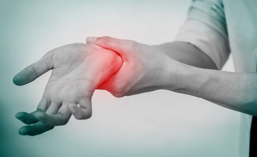 pain due to osteoarthritis in the wrist